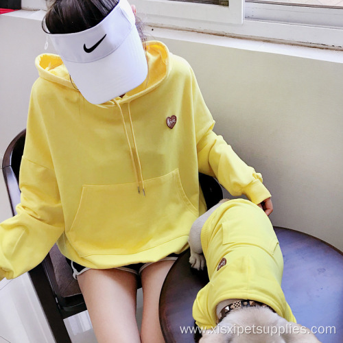 style Spring dog Teddy matching dog owner clothes
